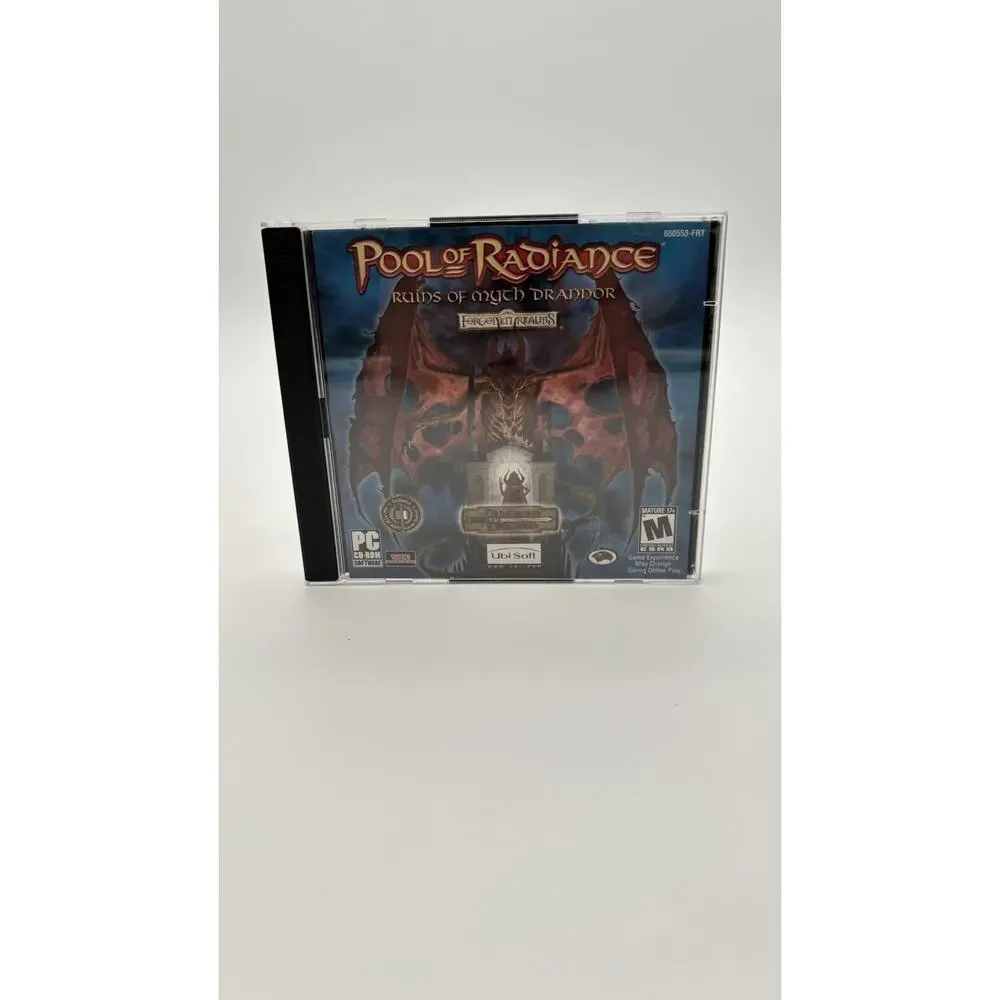 POOL OF RADIANCE PC Game 2001 DUNGEONS & DRAGONS Ubi Soft Very Good Condition
